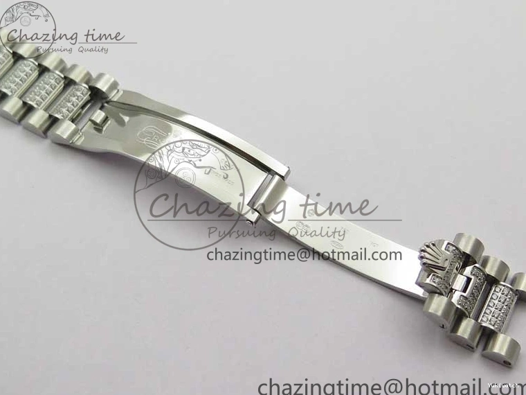 President Dial Crystal SS White Crystal Bracelet MOP on Best SS 128239 Edition Day-Date 36mm Marker A2836 BP 0117